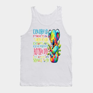 Colorful Puzzle Koala Hug: Mind Body Balance Tank Top